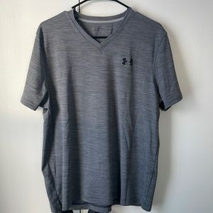 Black and gray heathered Under Armour tee shirt